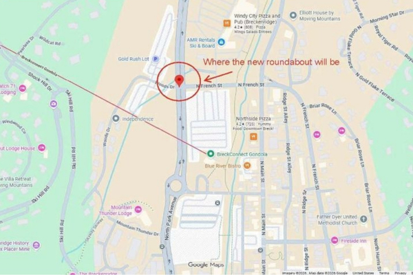 North French Street and Highway 9 Roundabout Construction, Breckenridge